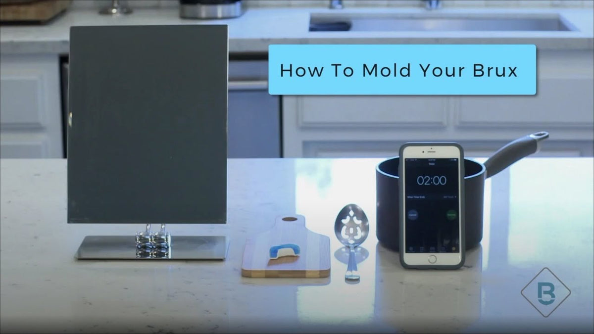 Load video: How to mold your Brux Night Guard