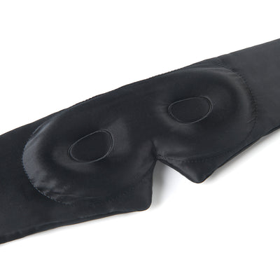 Silk Sleep Mask - 100% Mulberry Silk Eye Mask - Blackout Adjustable Night Mask for Sleeping - Brux Night Guard