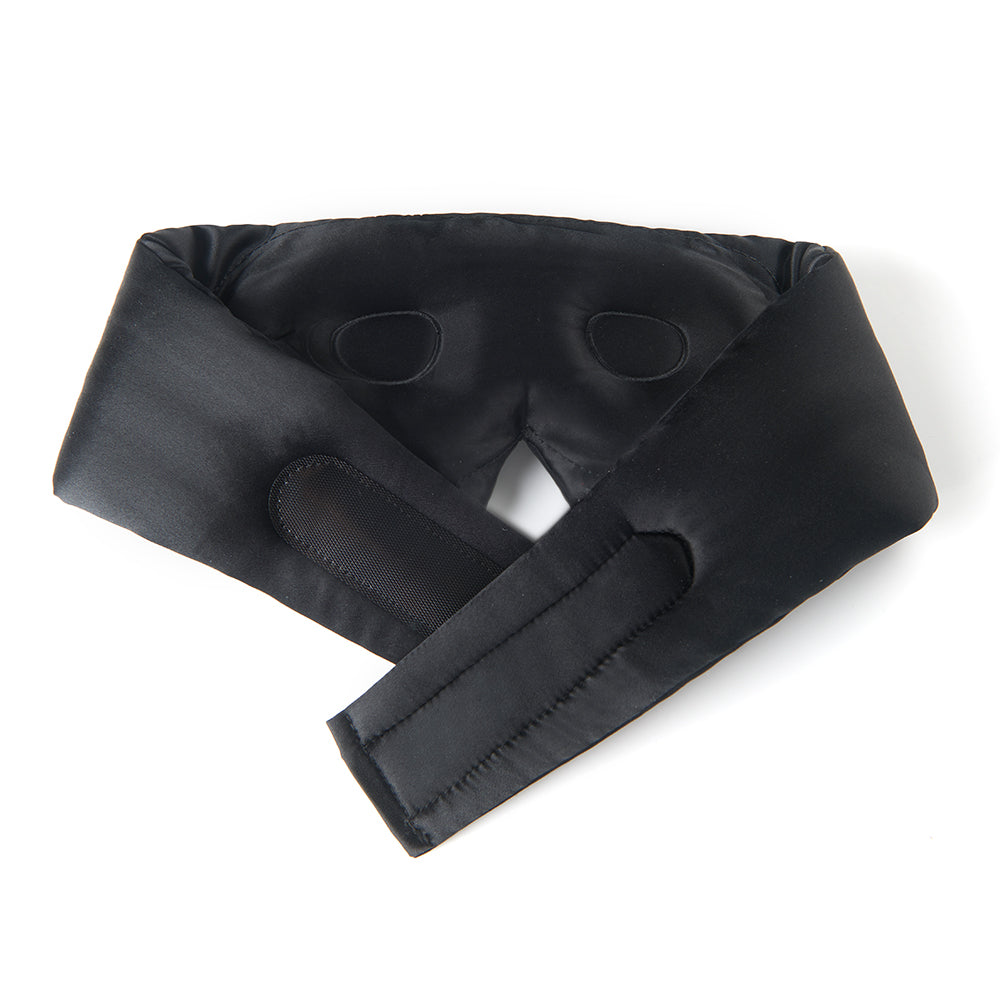 Silk Sleep Mask - 100% Mulberry Silk Eye Mask - Blackout Adjustable Night Mask for Sleeping - Brux Night Guard
